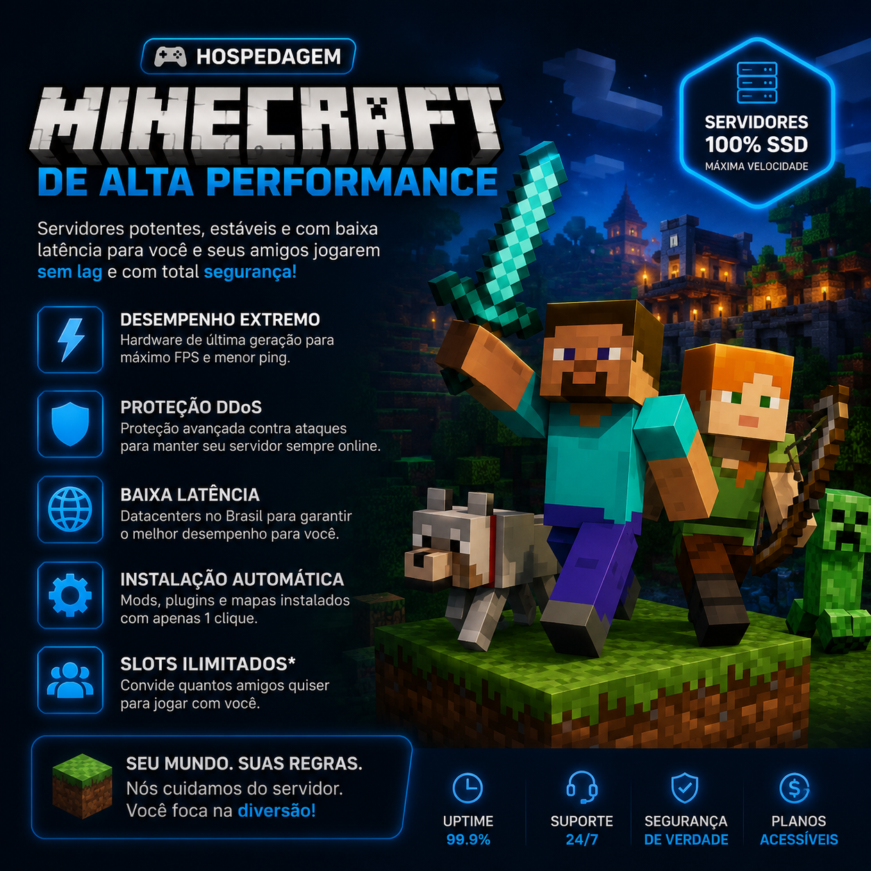 Hospedagem Minecraft